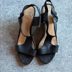 Camper Women's Black Leather Sandals
